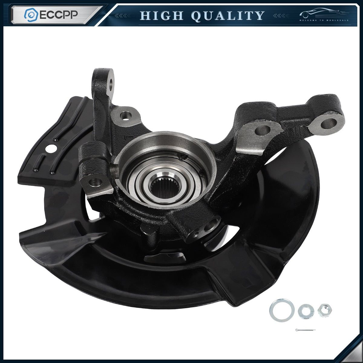 1P Front Driver Side Wheel Hub Bearing Knuckle For Hyundai Sonata 2.4L 2011-2013 KOEEP
