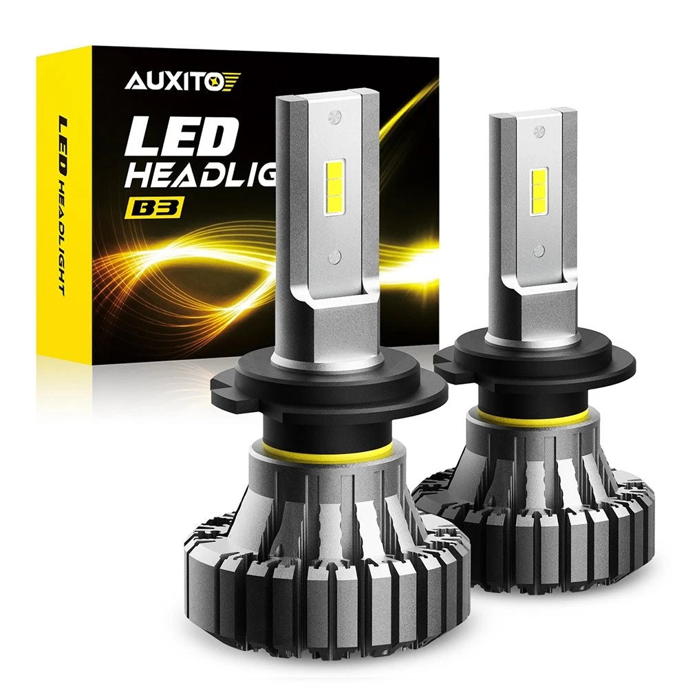 H7 LED Headlight Bulb Kit High or Low Beam 6500K Super White 20000LM Lights 2Pcs 6B93BC-57