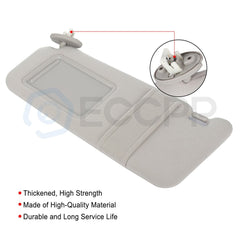 For Toyota Venza 2013-2016 Gray Sun Visor Pair Left & Right Side W/ Sunroof