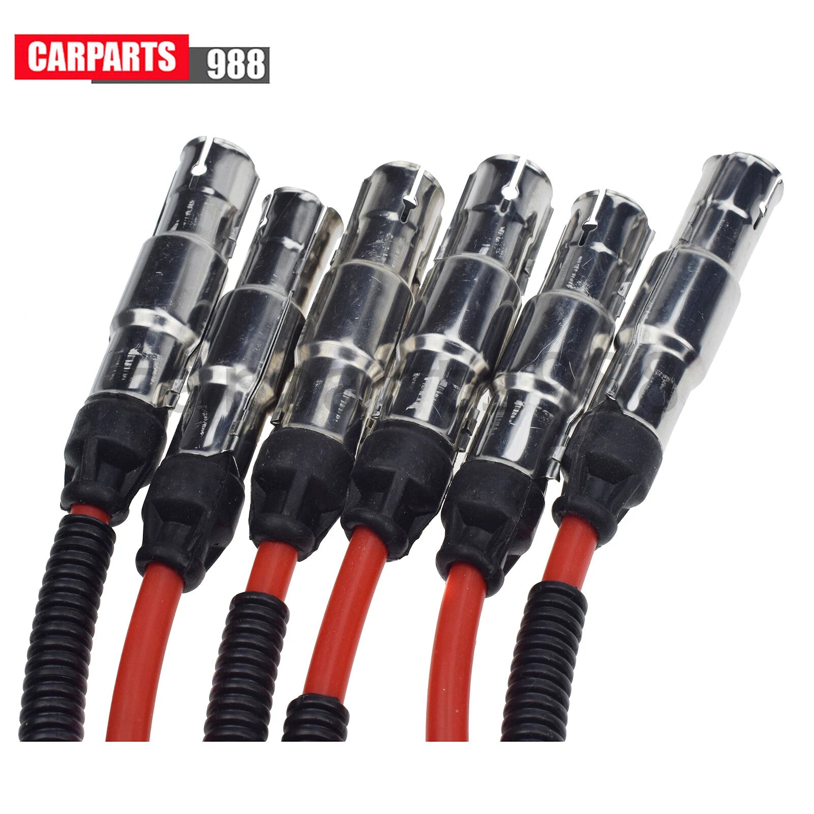 Ignition Cable Kit 7mm For VW Golf Jetta Passat 2.8L 021998031 021998031A 6B93BC-57