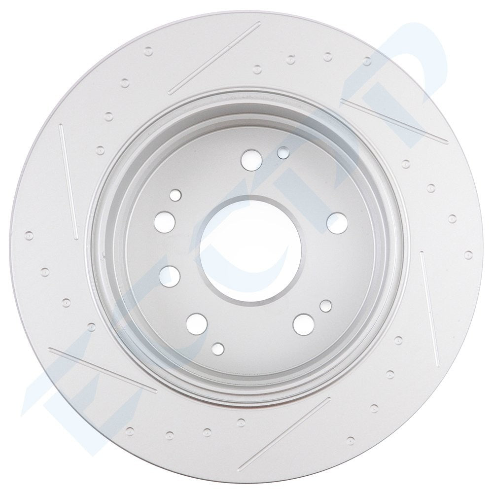 Rear Brake Rotors Slotted For ACURA TL 2004 - 2008 HONDA ELEMENT 2003 - 2011 6B93BC-57