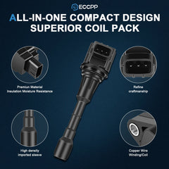 ECCPP 6 Ignition Coils For 2007-2018 Nissan Altima 09-20 Nissan Murano 3.5L V6 ECCPP