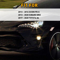 For 2017-2020 Toyota 86 Smoked White LED Side Marker Light Turn Signal Lamp EOA 6B93BC-57