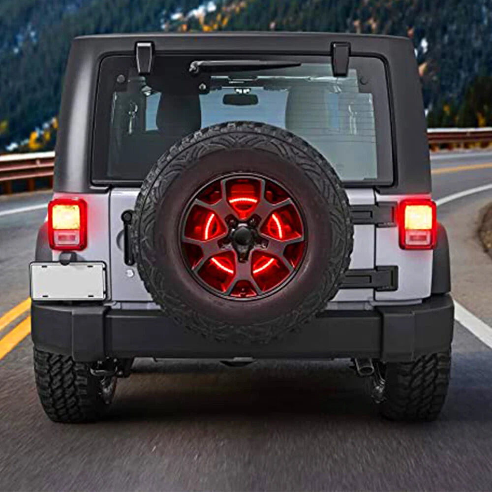 3rd Spare Tire LED Brake Lights High Mount Stop Light for Jeep Wrangler JK 86-21 6B93BC-57