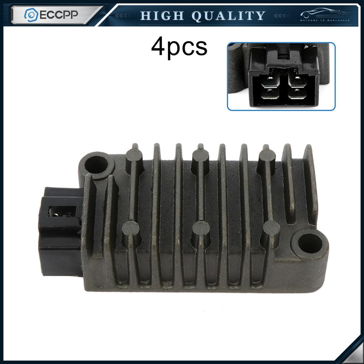 ECCPP 4Pcs Rectifier Regulator For KAWASAKI ELIMINATOR 125 BN 125A 2001-2009