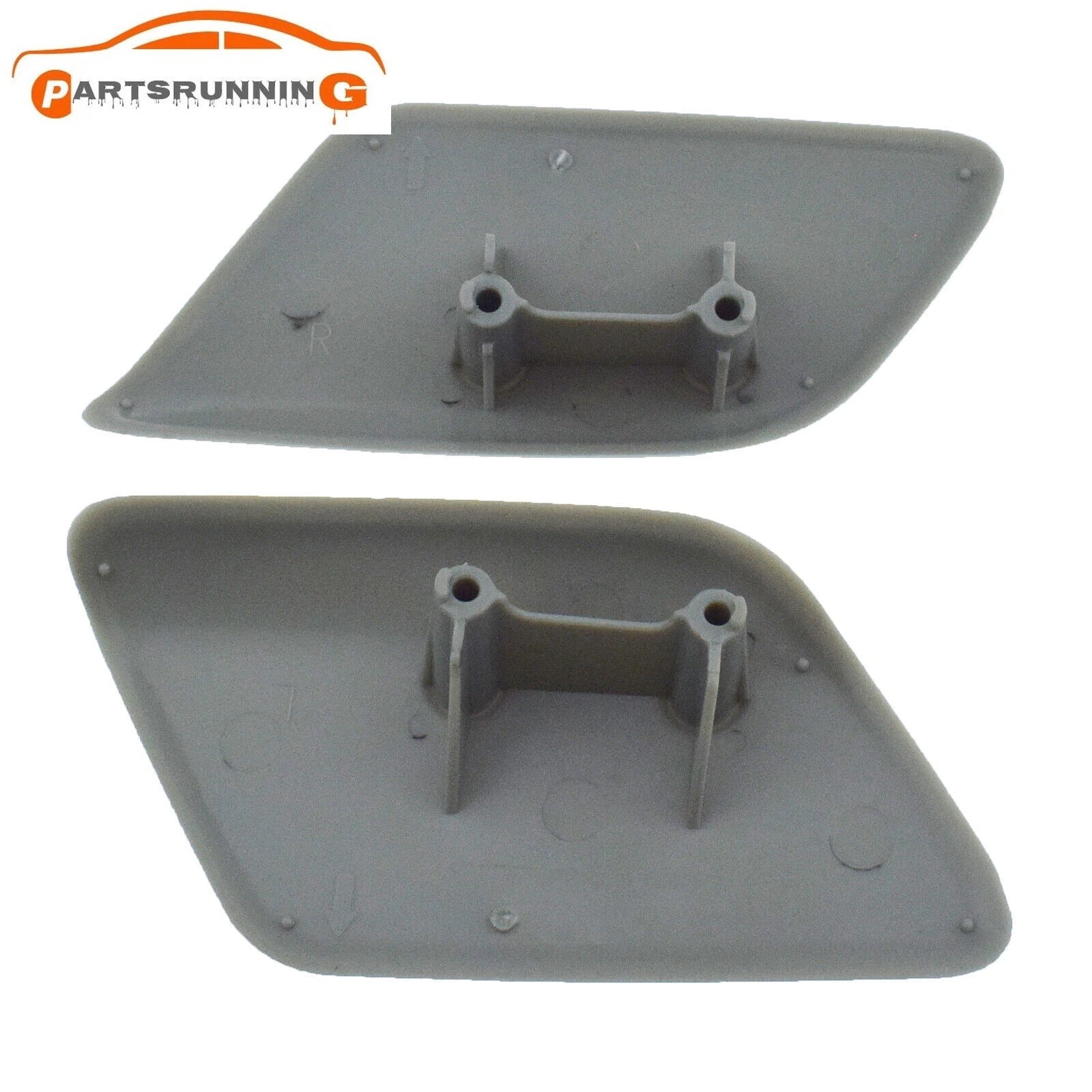 Pair L+R Headlight Washer Spray Nozzle Cover Set For Honda Accord VII 2003-2007 6B93BC-57