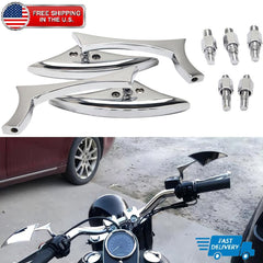 Chrome Blade Motorcycle Mirrors For Honda Shadow VLX 600 VT600 VTX1300C VTX1800C