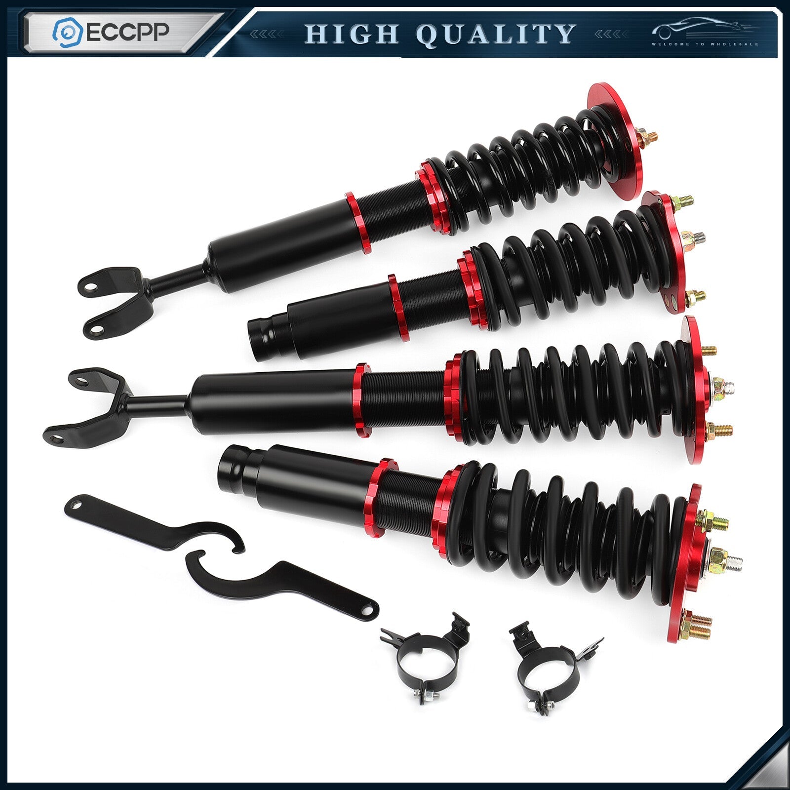 Coilovers Suspension Kits For 1992-2001 Honda Prelude Strut Shocks Adj.Height 6B93BC-57