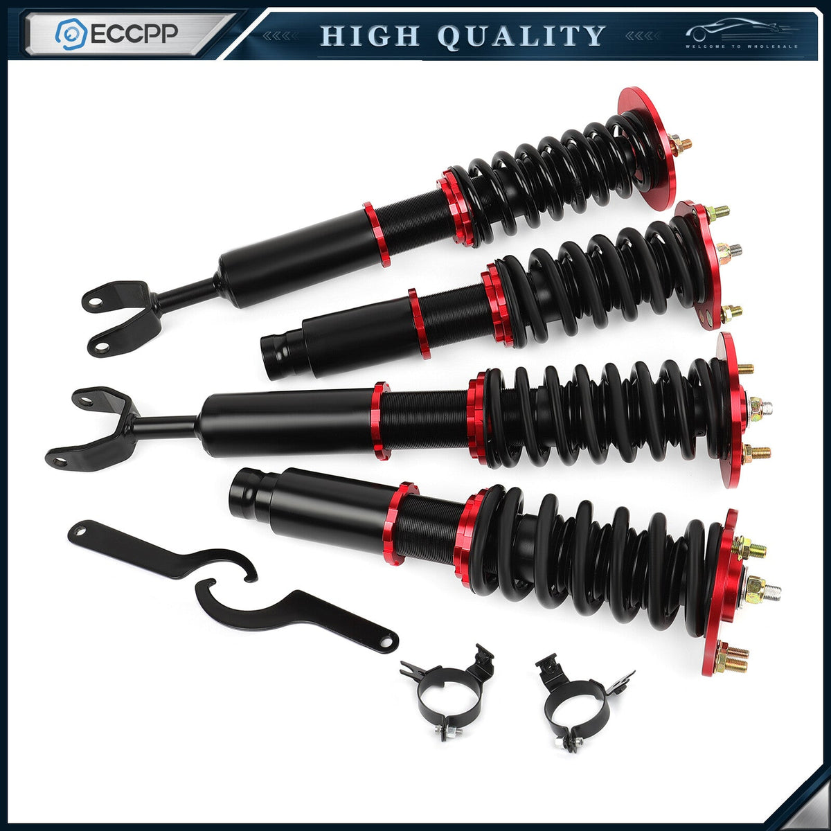 Coilovers Suspension Kits For 1992-2001 Honda Prelude Strut Shocks Adj.Height 6B93BC-57