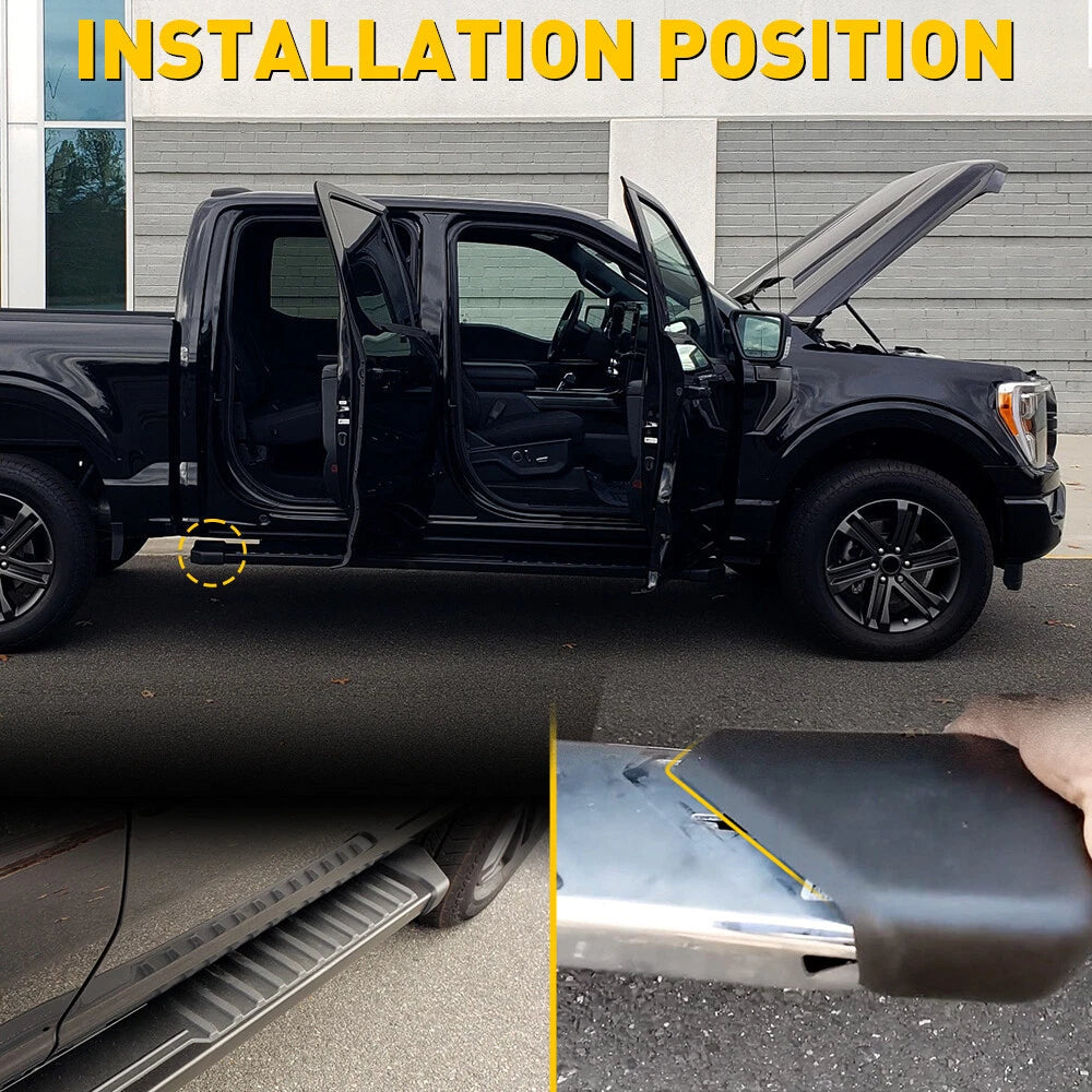 For 2015-2022 Ford REAR board end F150 running cap RIGHT Passenger side step EOA 6B93BC-57