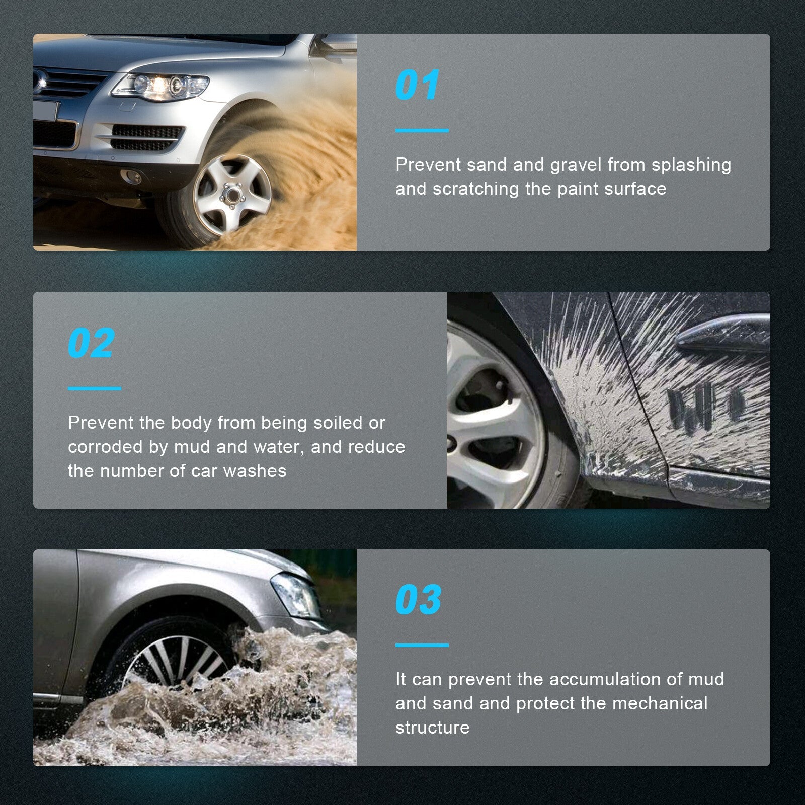 4x Mud Flaps For 2011-2014 Volkswagen Passat B7 Splash Guard Fender Mudguard Set 6B93BC-57