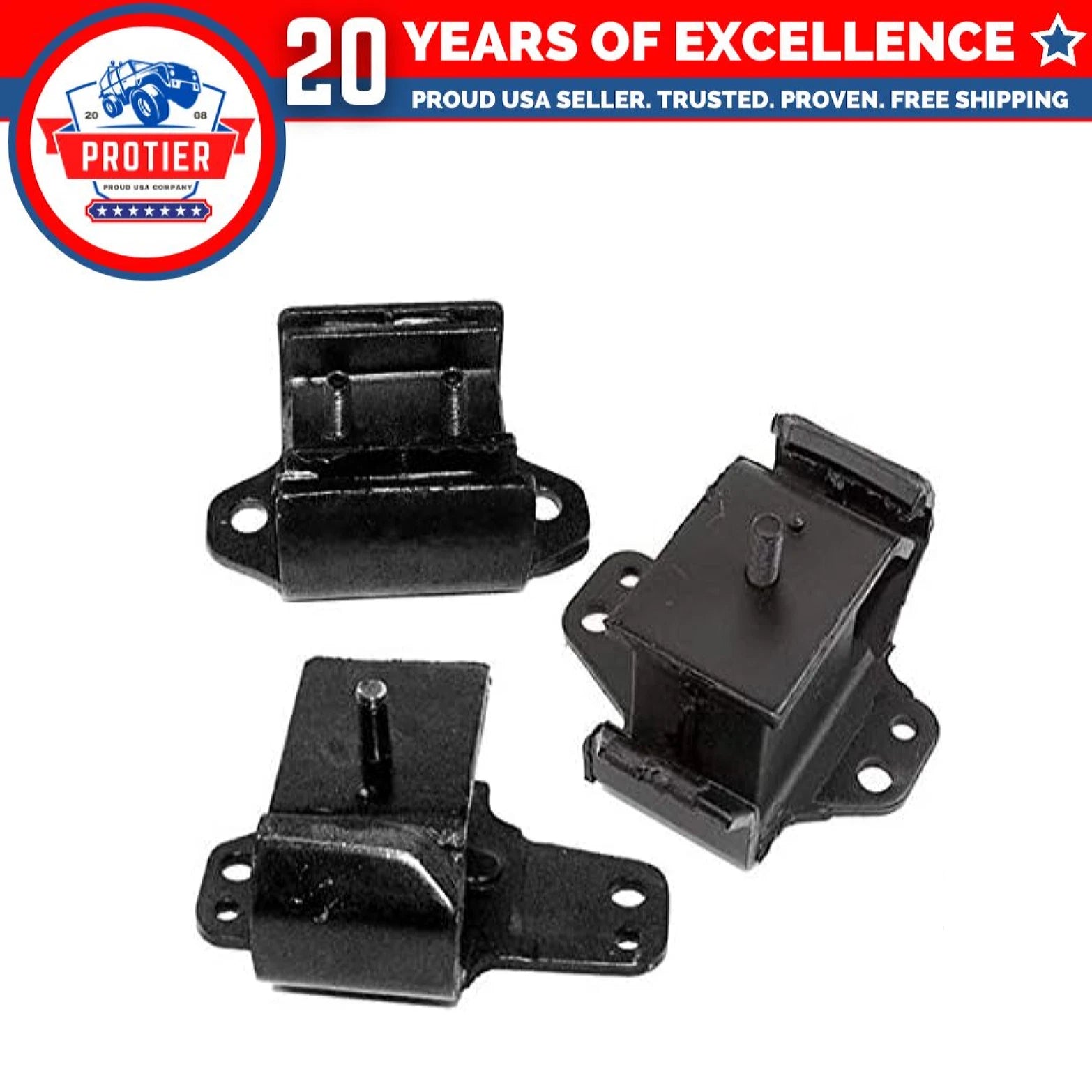 Fits 1998-2004 Nissan Frontier 2.4L 2WD Engine Motor & Trans Mount Set 3pcs : 6B93BC-57