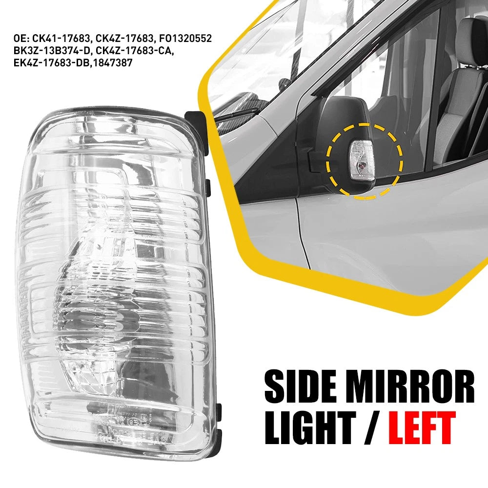 For 2015-2021 FORD TRANSIT 250 150 350 HD Driver Mirror Side Turn Signal Light 6B93BC-57