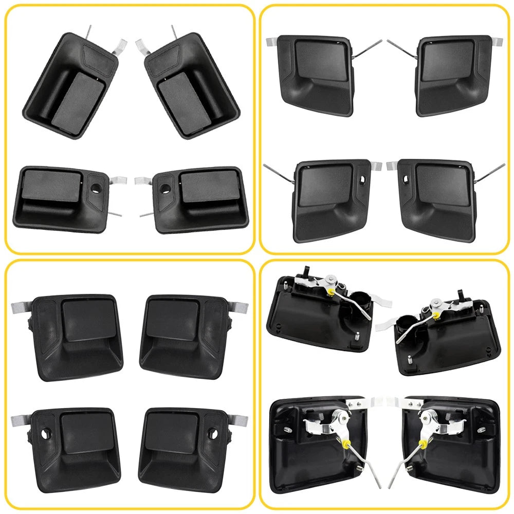 4X Door Handles Exterior Kit for 1999-2016 Ford F-250 Super Duty Crew Cab EOA 6B93BC-57