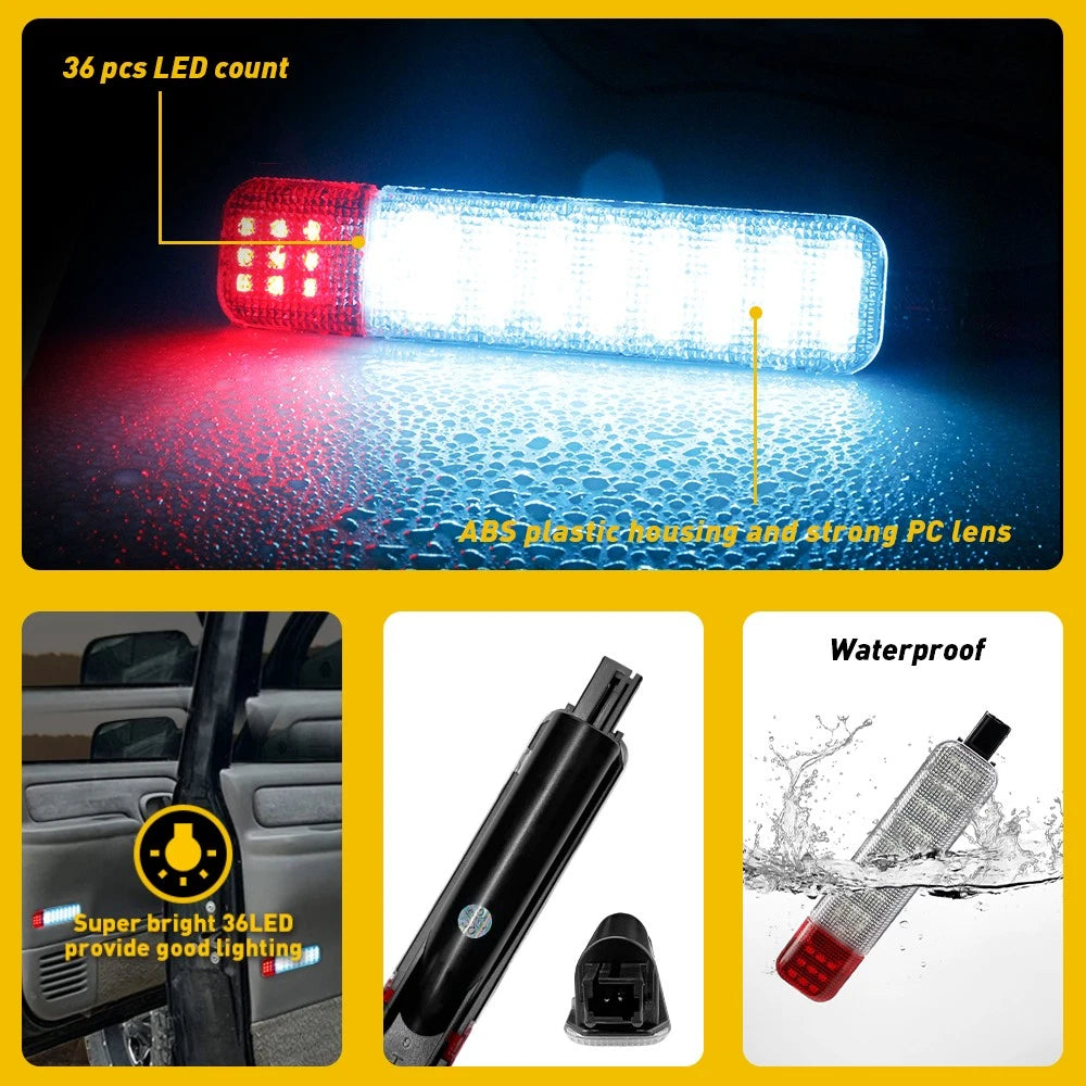 For Chevy GMC C/K 1500 2500 3500 Pickup 1997-00 LED Door Panel Courtesy Lights A 6B93BC-57