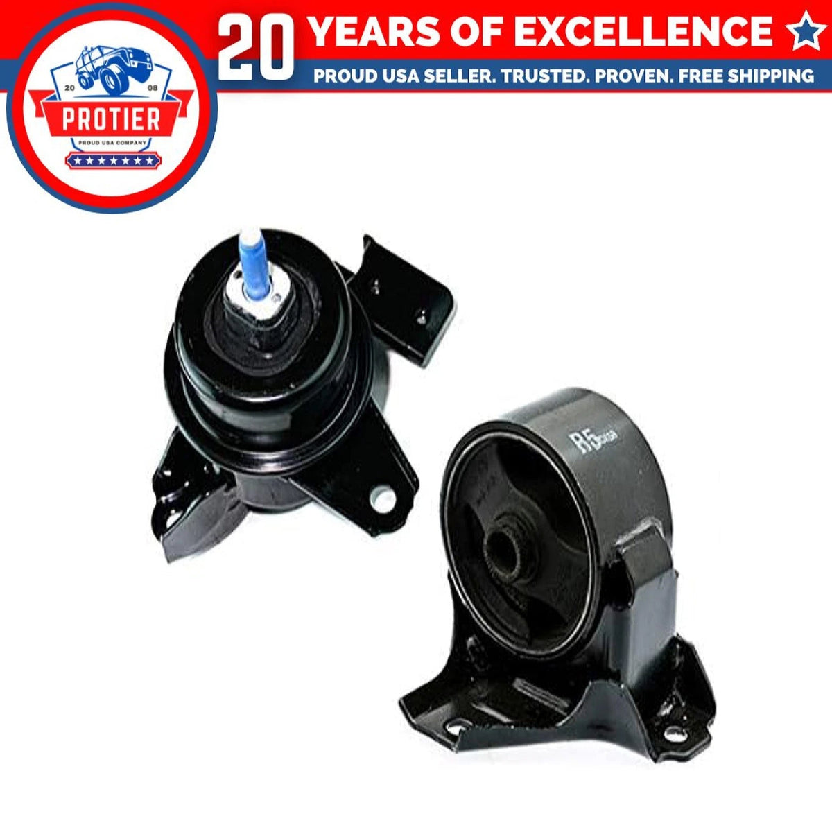 Fits 2007-2009 Kia Amanti 3.8L Front & Front Right Motor Mount Set 2pcs : 6B93BC-57