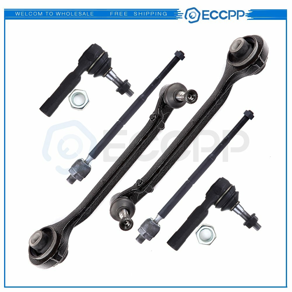 For 2005-2010 Chrysler 300 RWD 6Pcs Front Lower Control Arms Tie Rod Links Kit 6B93BC-57