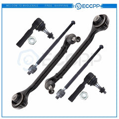 For 2005-2010 Chrysler 300 RWD 6Pcs Front Lower Control Arms Tie Rod Links Kit 6B93BC-57