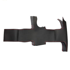 Leather Steering Wheel Hand-stitch on Wrap Cover For Nissan March Sunny Almera