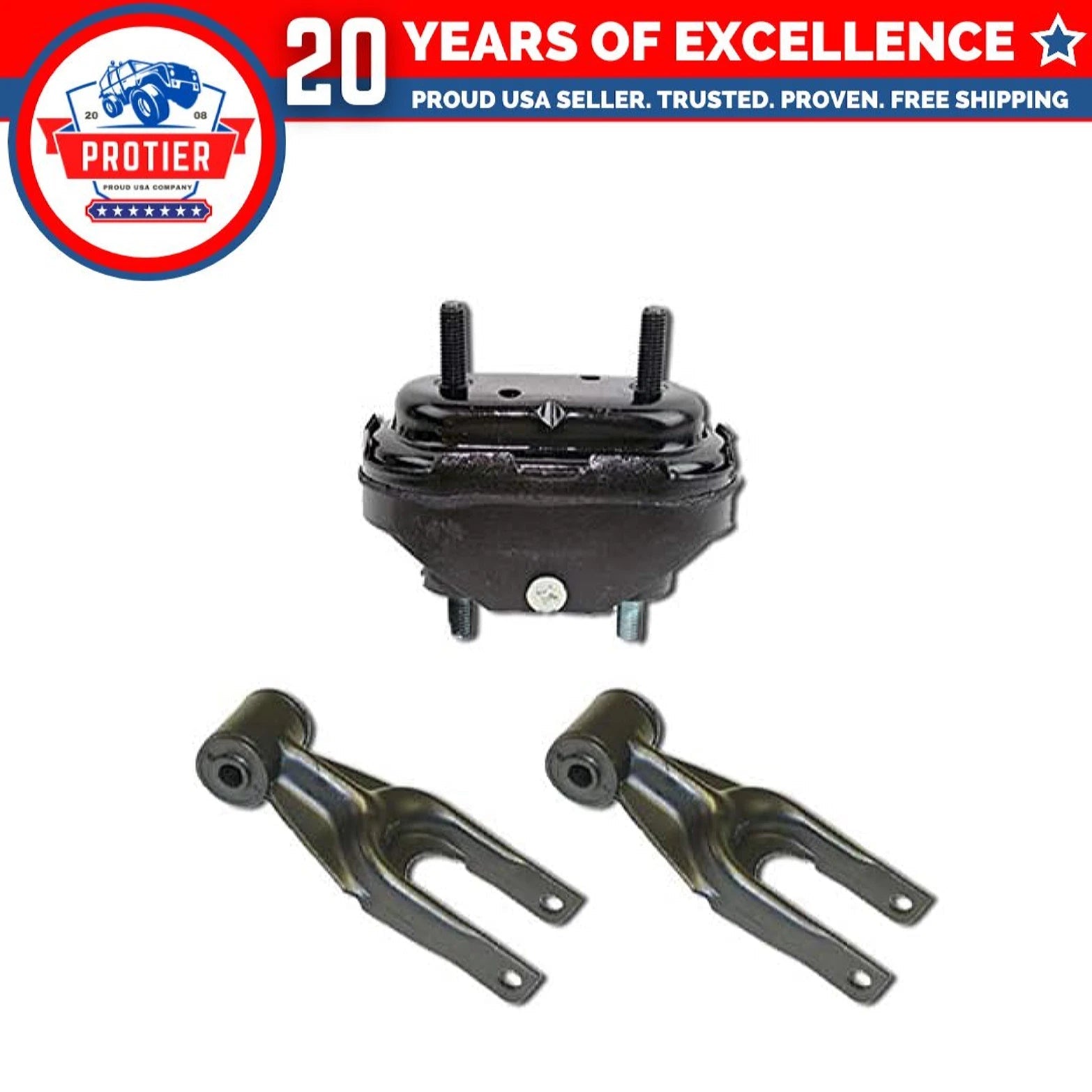 Fits 2000-2005 Chevrolet Impala/Monte Carlo 3.8L FR Torque & Trans Mount 3PCS 6B93BC-57