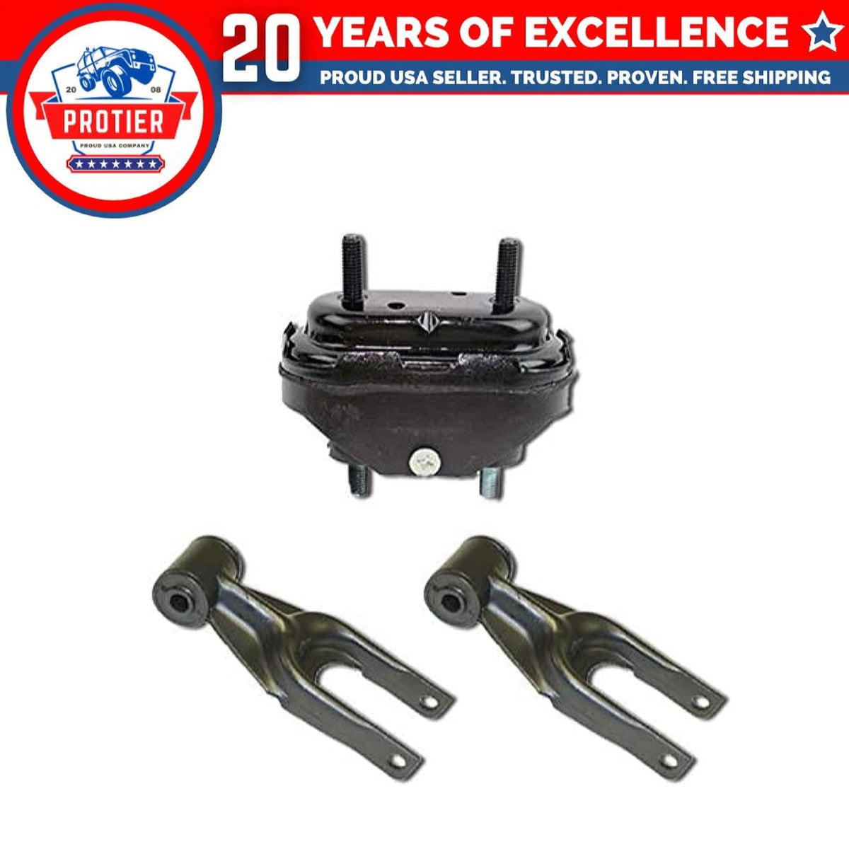 Fits 2000-2005 Chevrolet Impala/Monte Carlo 3.8L FR Torque & Trans Mount 3PCS 6B93BC-57