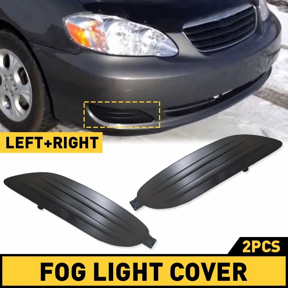 Bumper Fog Lamp Light Cover Black Passanger&Driver Side for 05-08 Toyota Corolla 6B93BC-57