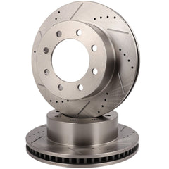 Front Drilled Slotted Brake Rotors For Dodge Ram 1500 2003 - 2008 Dodge Ram 3500 KOEEP