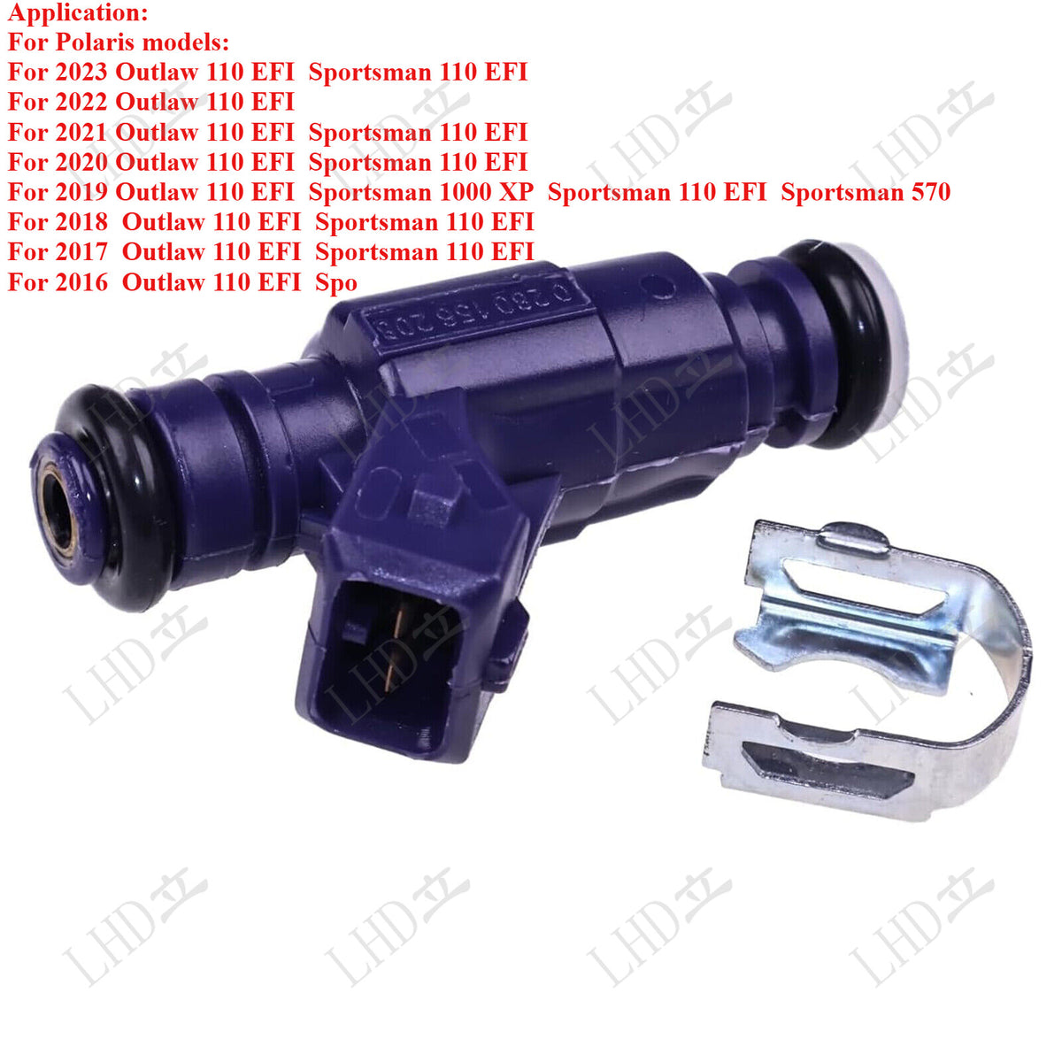 Fuel Injector 0455124 For Polaris ATV Sportsman Outlaw 110 2016-2025 UTV RZR 170