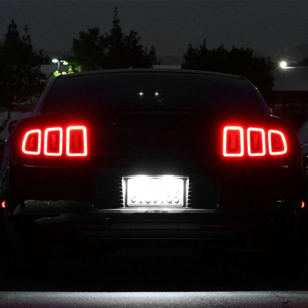 For 2010-14 Ford Mustang Flex "BRIGHTEST" WHITE LED License Plate Light Housing 6B93BC-57
