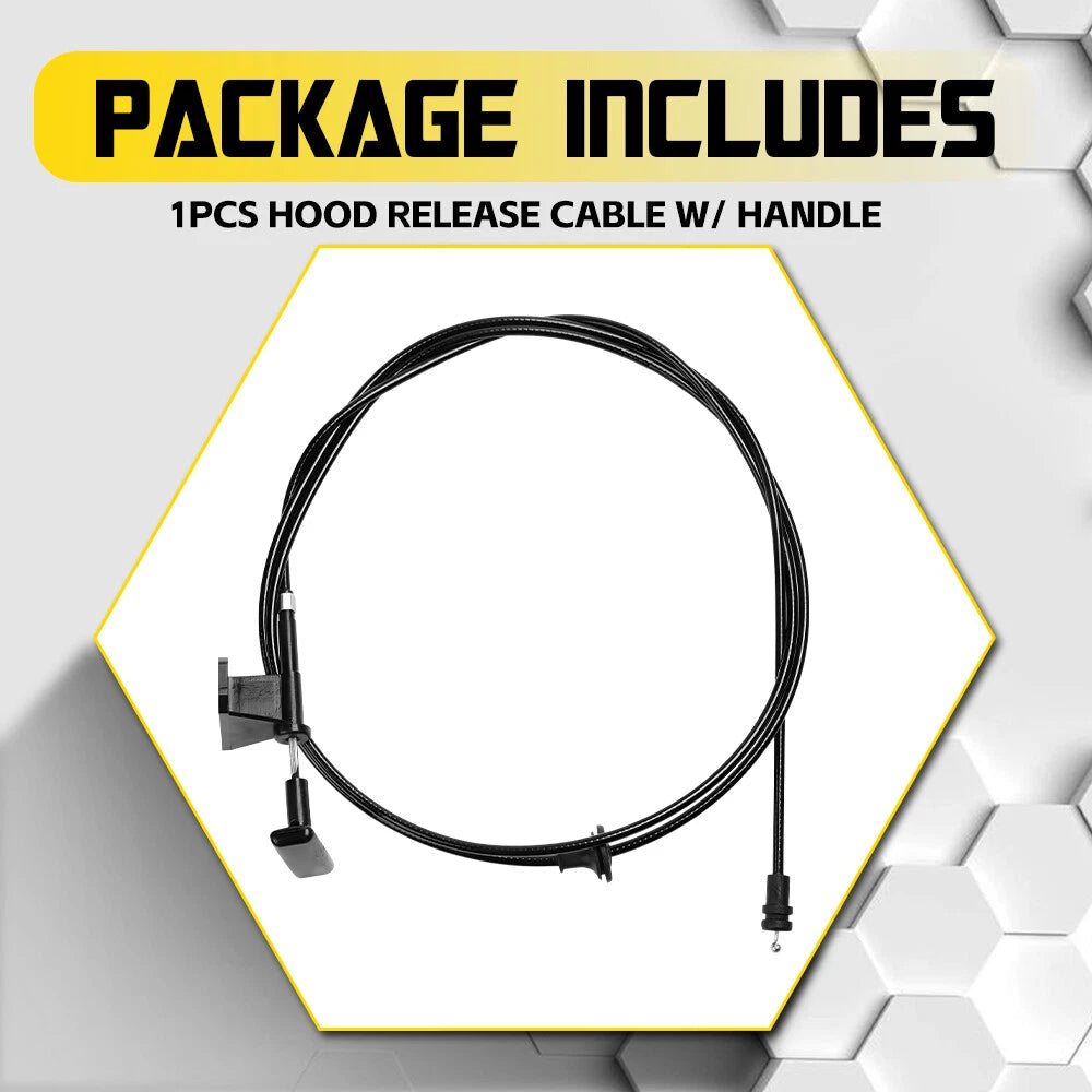 Hood Release Cable w/ Handle For 1981-1991 Chevy GMC Pickup Truck SUV BDA49298 A 6B93BC-57