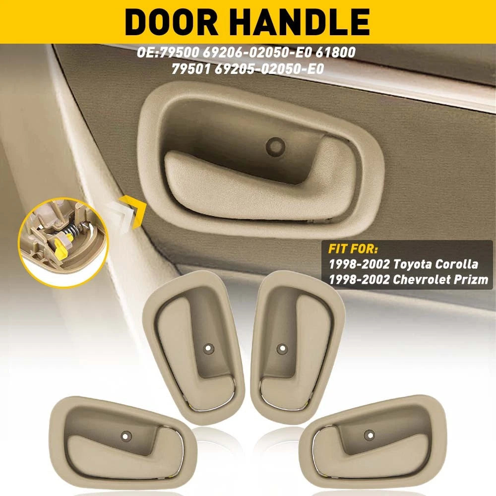 4X Front Door Inside Handle Interior For 1998 1999 2000 2001 2002 Toyota Corolla 6B93BC-57
