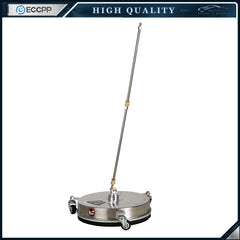 15" Pressure Washer Surface Cleaner w/ 3 Wheels 4000 PSI +2 Extension Wands