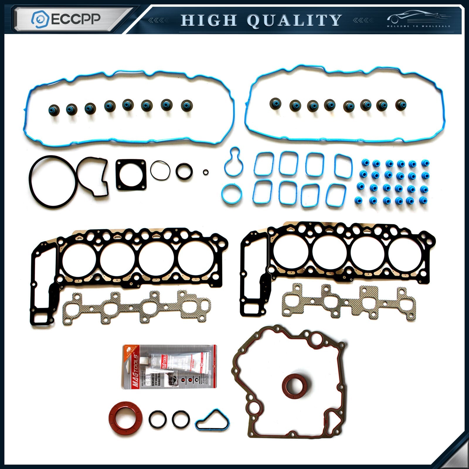 ECCPP Head Gasket Set For 99-03 Dodge Dakota Jeep Dodge 4.7L SOHC VIN N  J ECCPP
