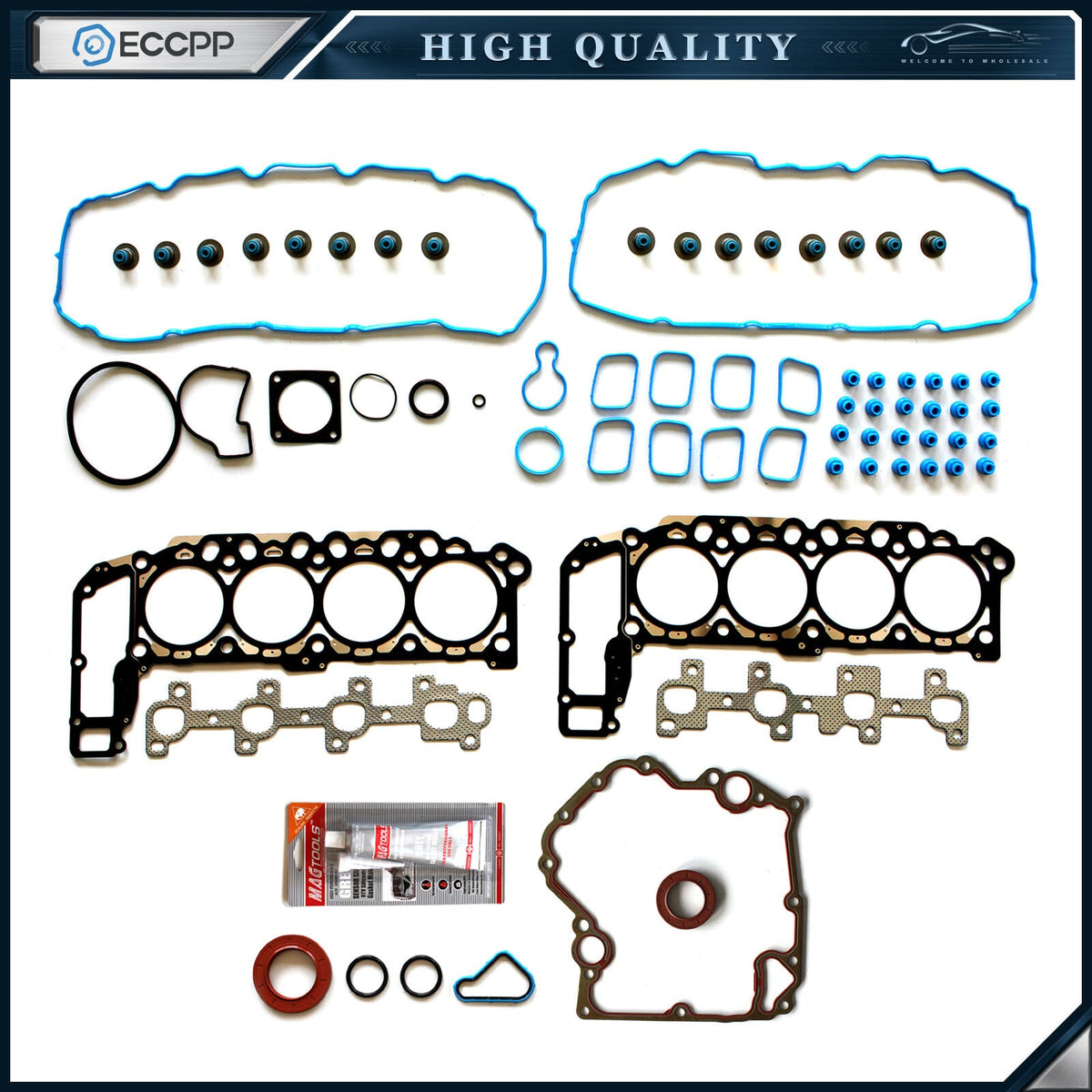 ECCPP Head Gasket Set For 99-03 Dodge Dakota Jeep Dodge 4.7L SOHC VIN N  J ECCPP