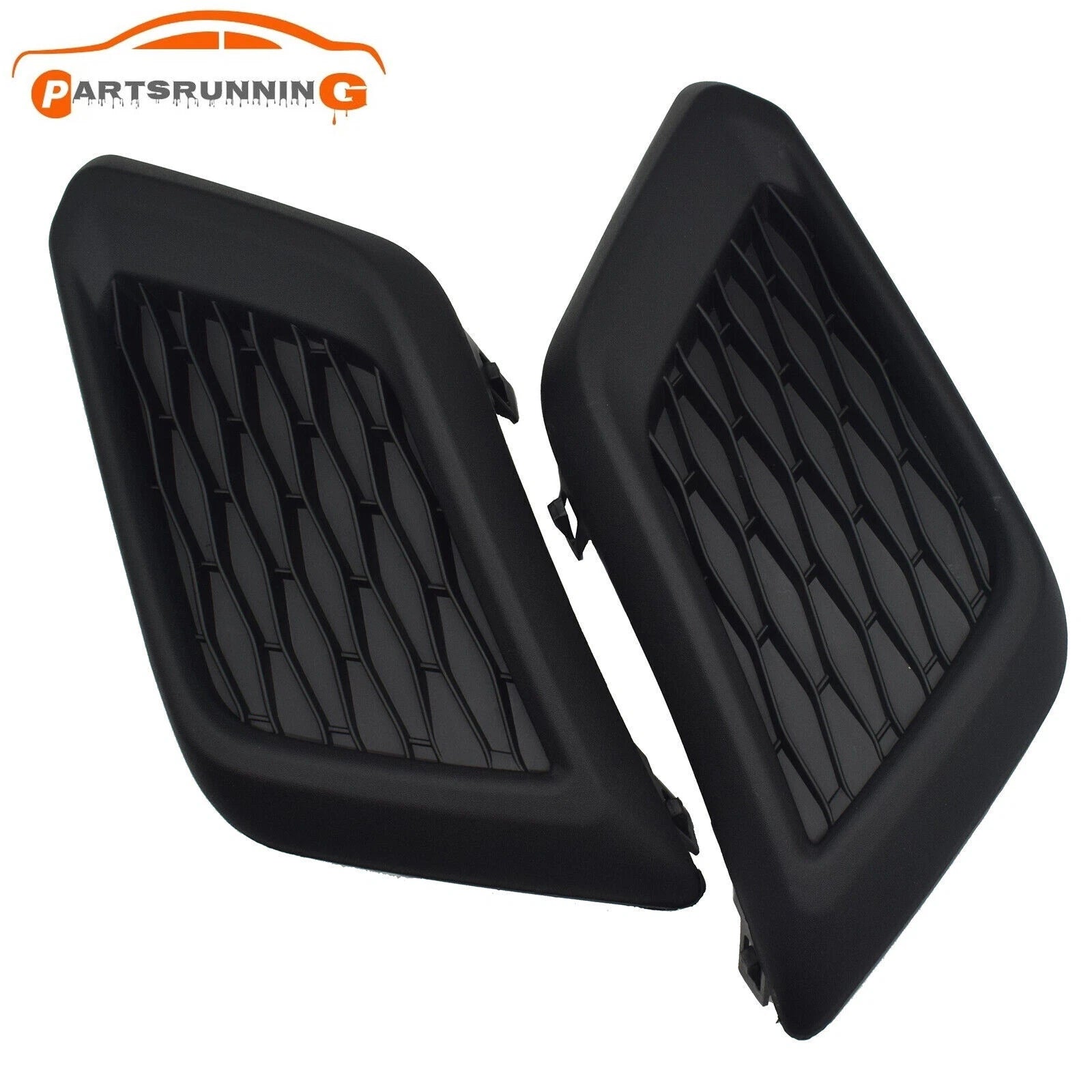 For Nissan Rogue 2014-2016 Front Bumper Insert Grille Fog Light Cover Bezel Set 6B93BC-57