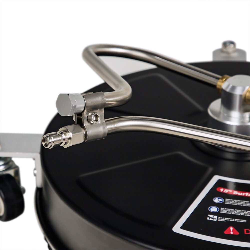 15" Pressure Washer Surface Cleaner 4000PSI w/Extension Wand +1/4" Quick Connect 6B93BC-57