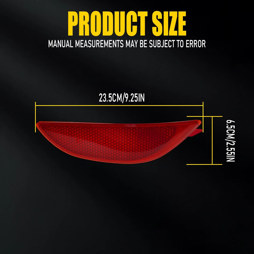 2X For 2012-17 Hyundai Accent Sedan Rear Bumper Side Marker Light Reflector Lamp 6B93BC-57