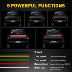 For Chevrolet Silverado 1500 60" Car Tailgate LED Light Strip Bar Brake Turn US 6B93BC-57