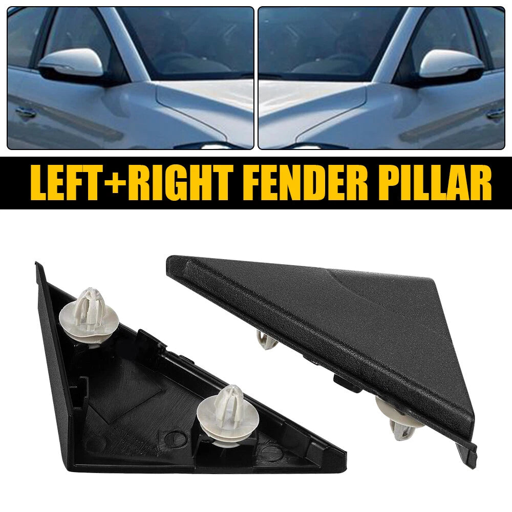 2pcs Side View Mirror Fender Corner Trim Cover For Hyundai Elantra 2017-2020 EOA 6B93BC-57