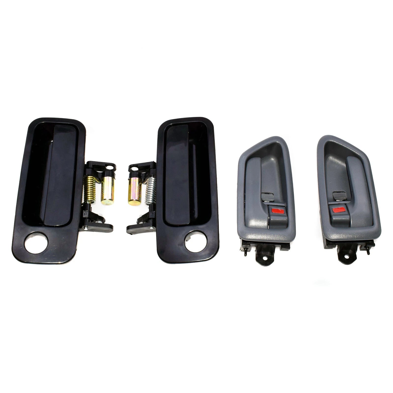 For Toyota Camry 97-01 Black Outside + Gray Inside Door Handle Front Rear LH RH 6B93BC-57