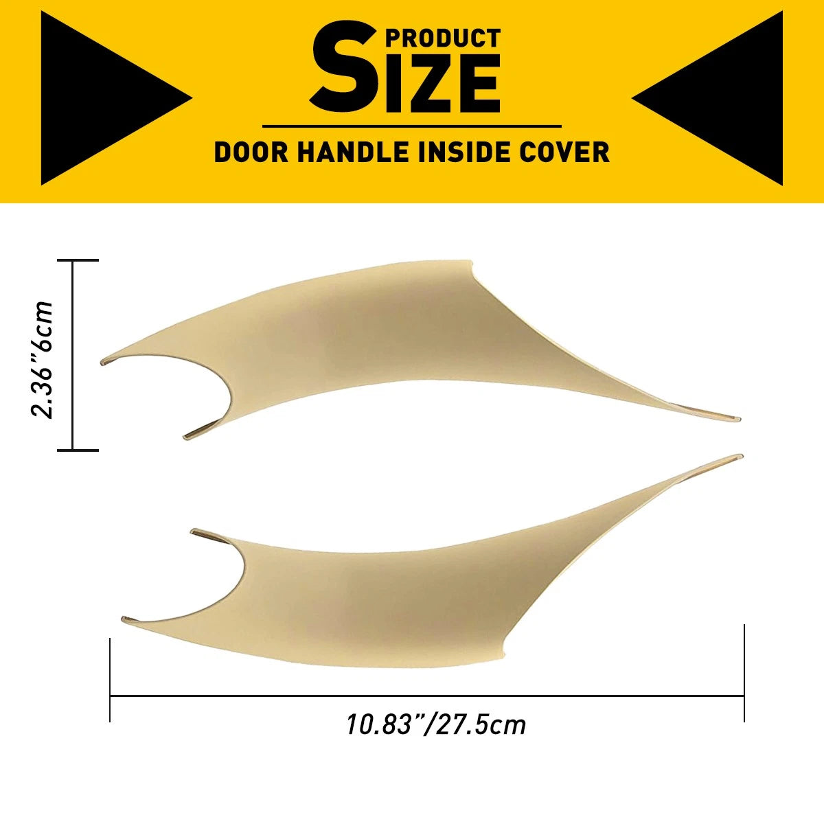 2X Inner Door Handle Inside Cover Protect For Case BMW 3 Series F30 F35 Beige EA 6B93BC-57
