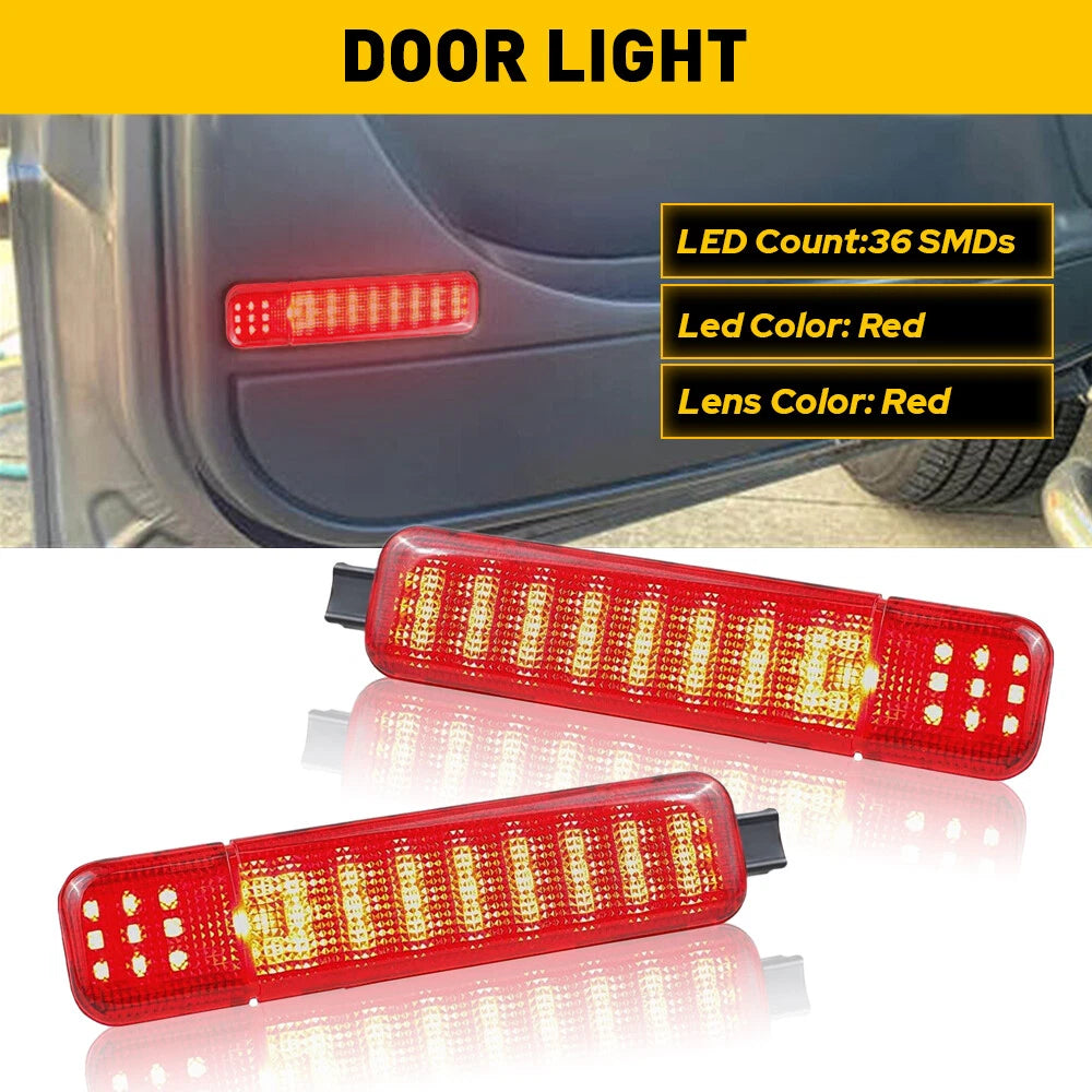 Pair LED Door Courtesy Light For Chevy Silverado Suburban Tahoe GMC Sierra Yukon 6B93BC-57