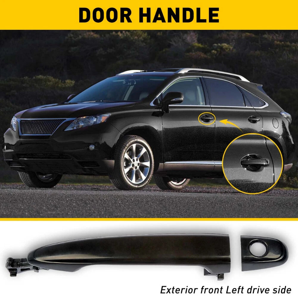 Front Exterior Outside Black Door Handle LH Driver For 2007-11 Toyota Camry EOA 6B93BC-57