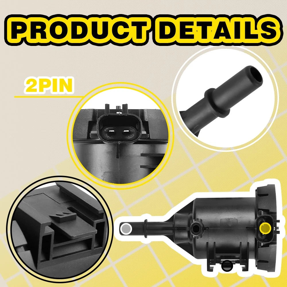 For Chrysler Dodge Jeep Ram C/V Vapor Canister Purge Solenoid EVAP Valve Valve A 6B93BC-57