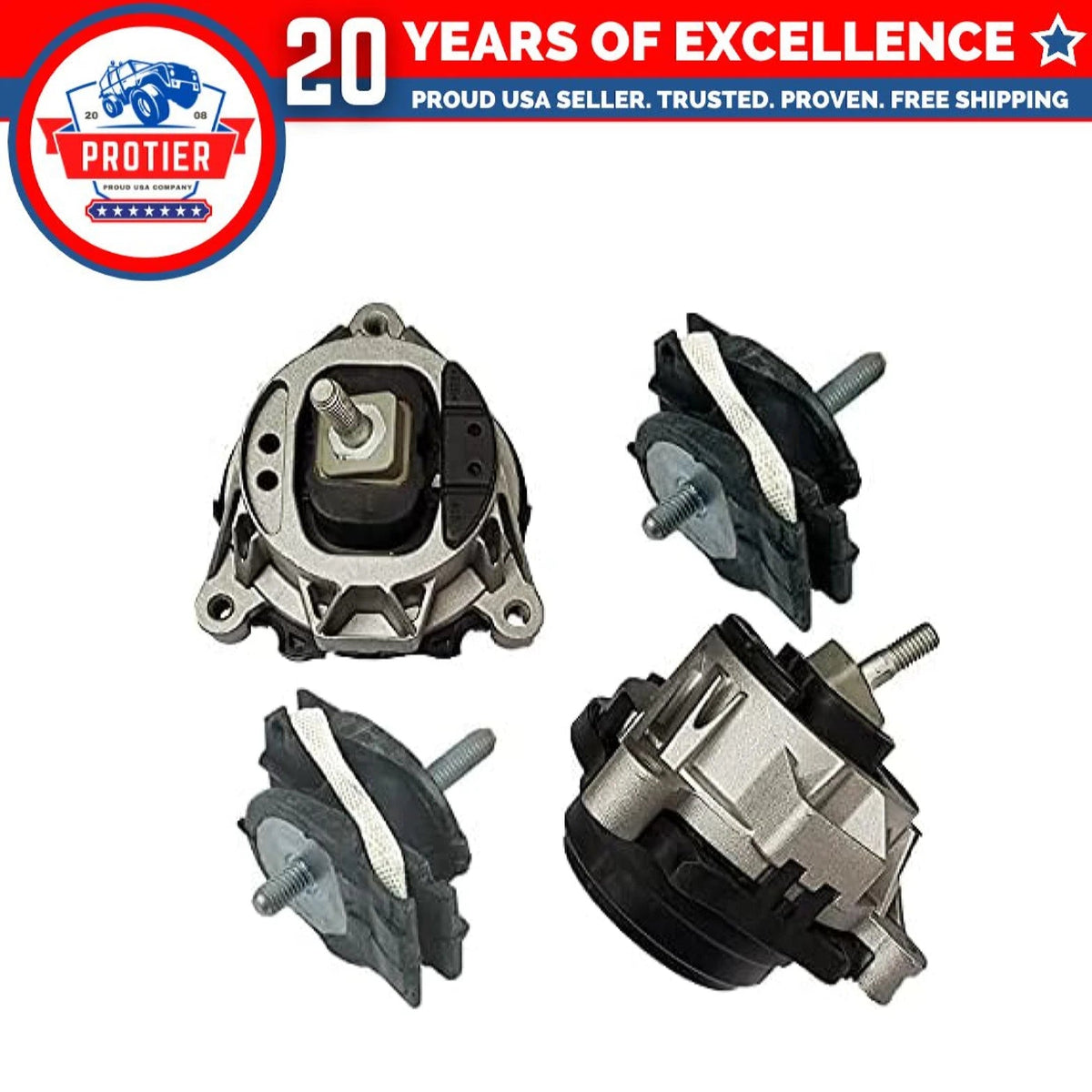 Motor & Trans Mount 4PCS Set Compatible for BMW 428i/ 428i Gran Coupe/ 6B93BC-57