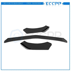 3x Front Lip Splitters Universal Carbon Fiber Print Adjustable 6B93BC-57