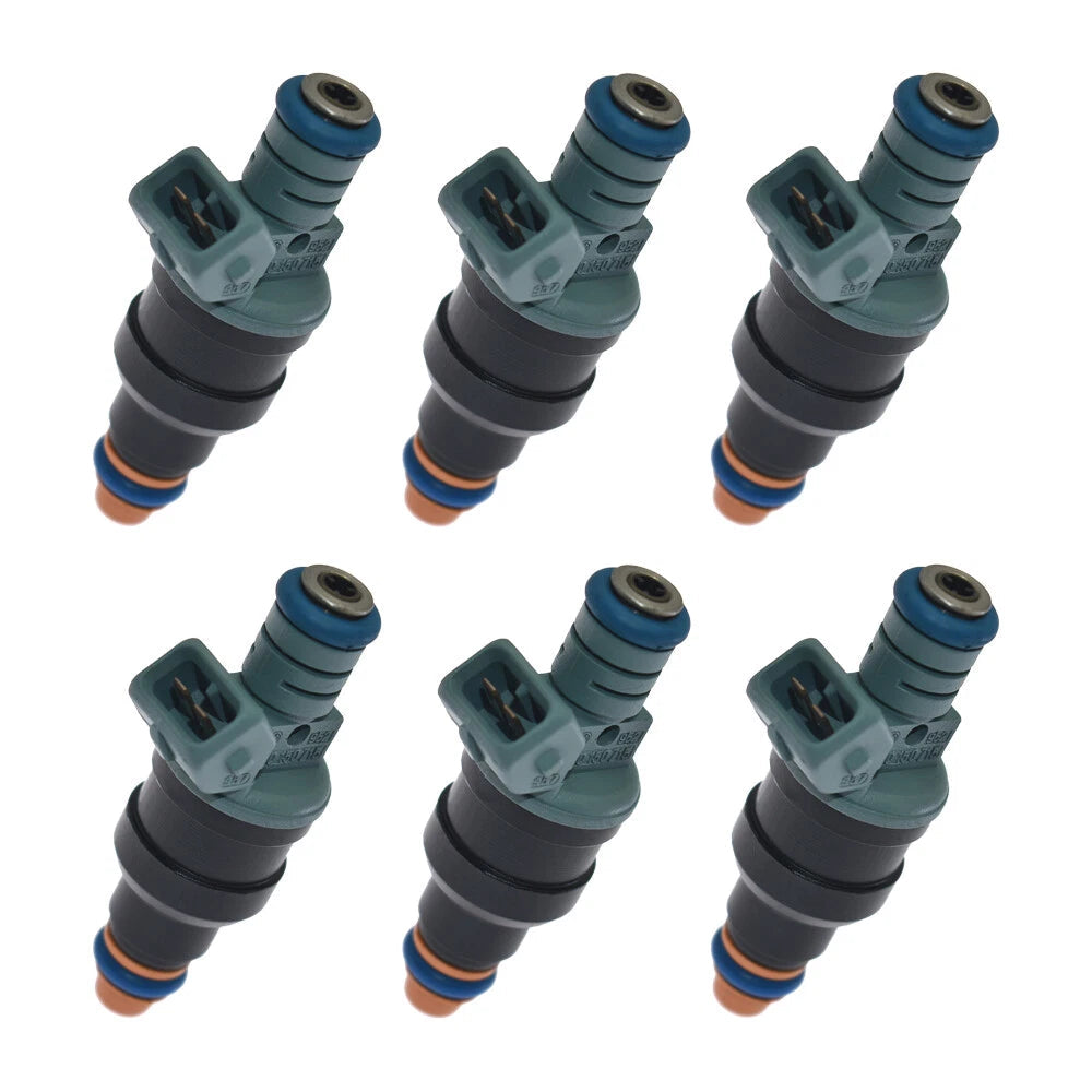 Set of 6 Fuel Injectors 0280150715 for 87-97 BMW M3 323i 325i 525i 0280150415 6B93BC-57