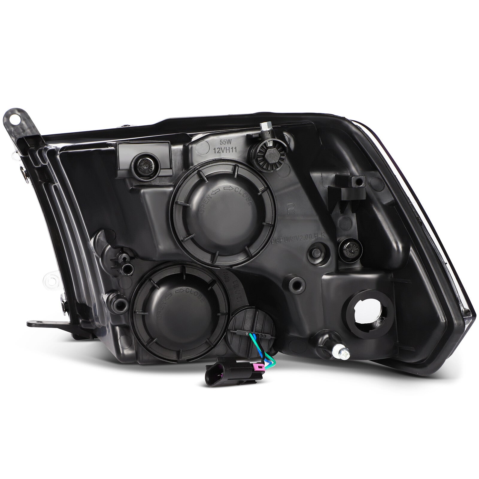 Fits 2009-2010 Dodge Ram 1500 Front Headlights Assembly Left + Right Sides Set 6B93BC-57