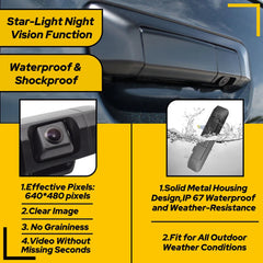 Tailgate with Handle Backup Camera Fit Toyota Tacoma 2009 2010 2011 2012-2015 EA 6B93BC-57