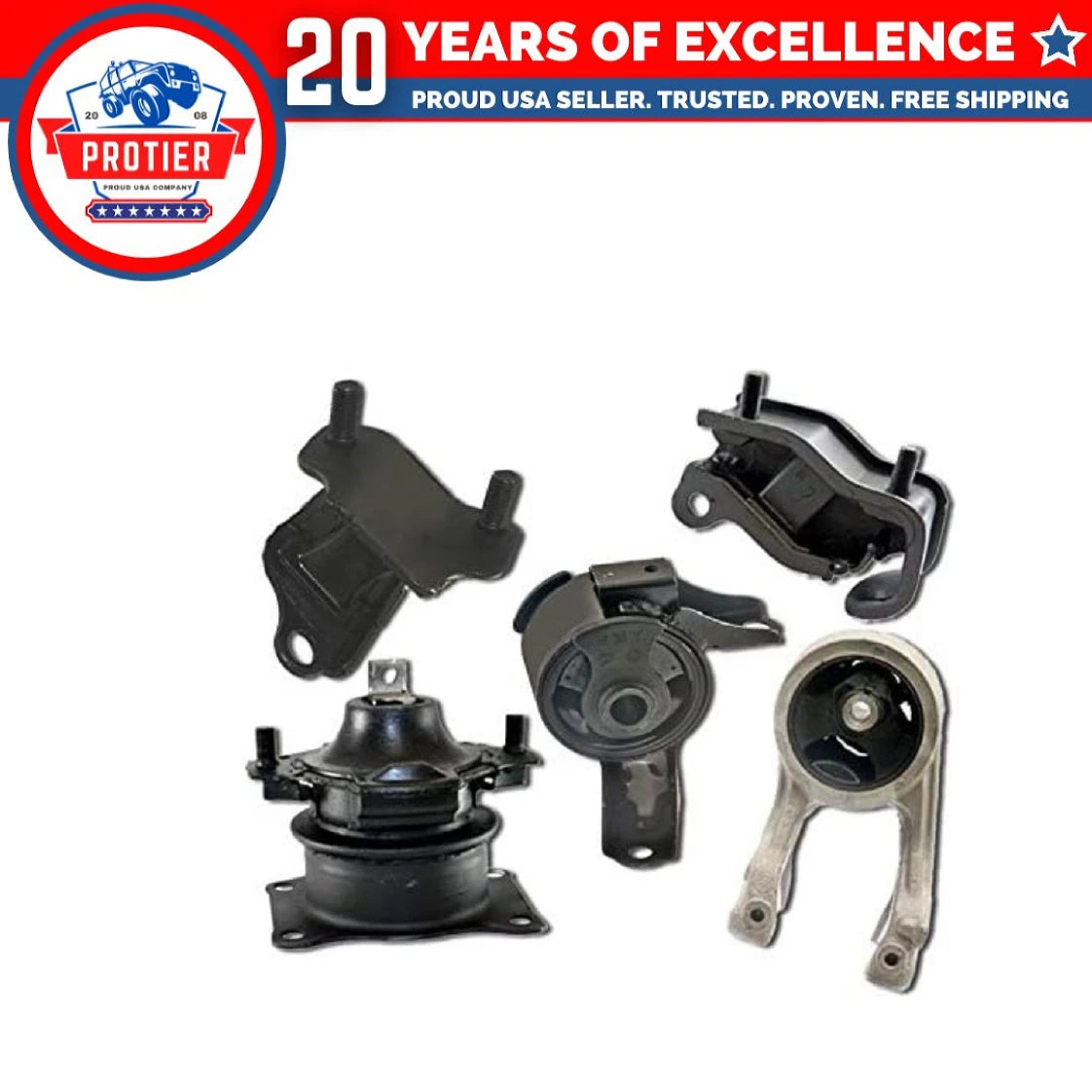 Motor & Trans Mount 5PCS for 2005-2006 Honda Odyssey 3.5L VTEC EX/ LX w/o 6B93BC-57